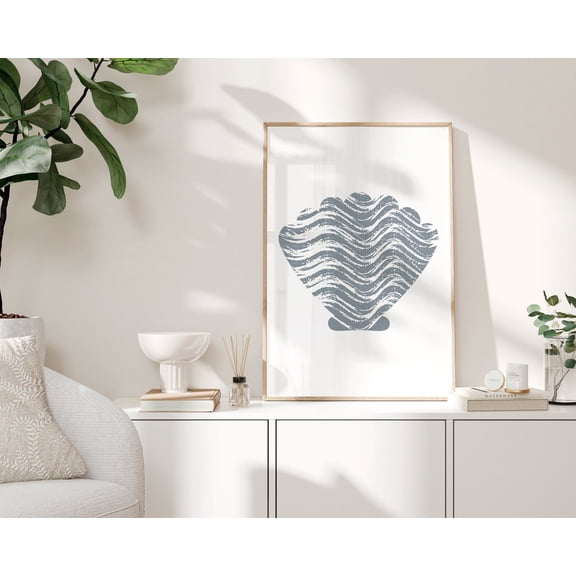 Seashell Print, Seashell Wall Art, Boho Beach, Beach Nursery, Modern Beach Decor, Coastal Wall Art, Nautical Nursery, Poster Decor, Size 12x18 UNFFRAMED F03.1.8l329