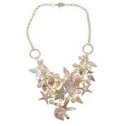 SOAC Seashell Sea Star Conch Necklace Pearl Jewelry Accessories for Women Girls Beach Sea