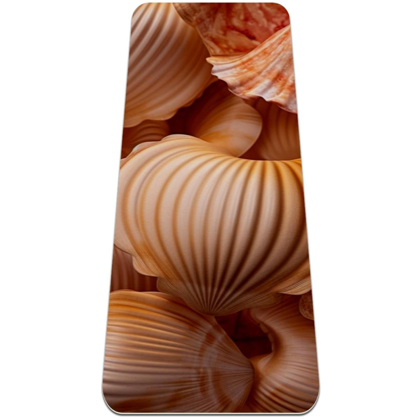 Seashell TPE Yoga Mat Exercise Mat for Yoga, Pilates, and Fitness