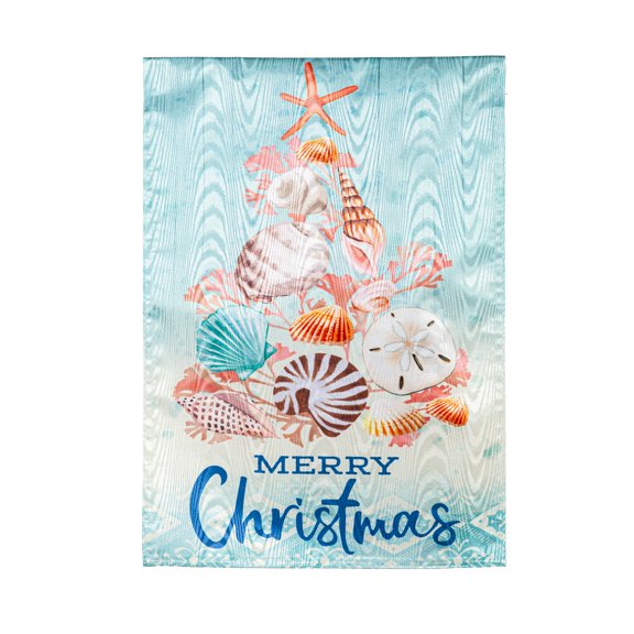 Seashell Tree Moire Garden Flag