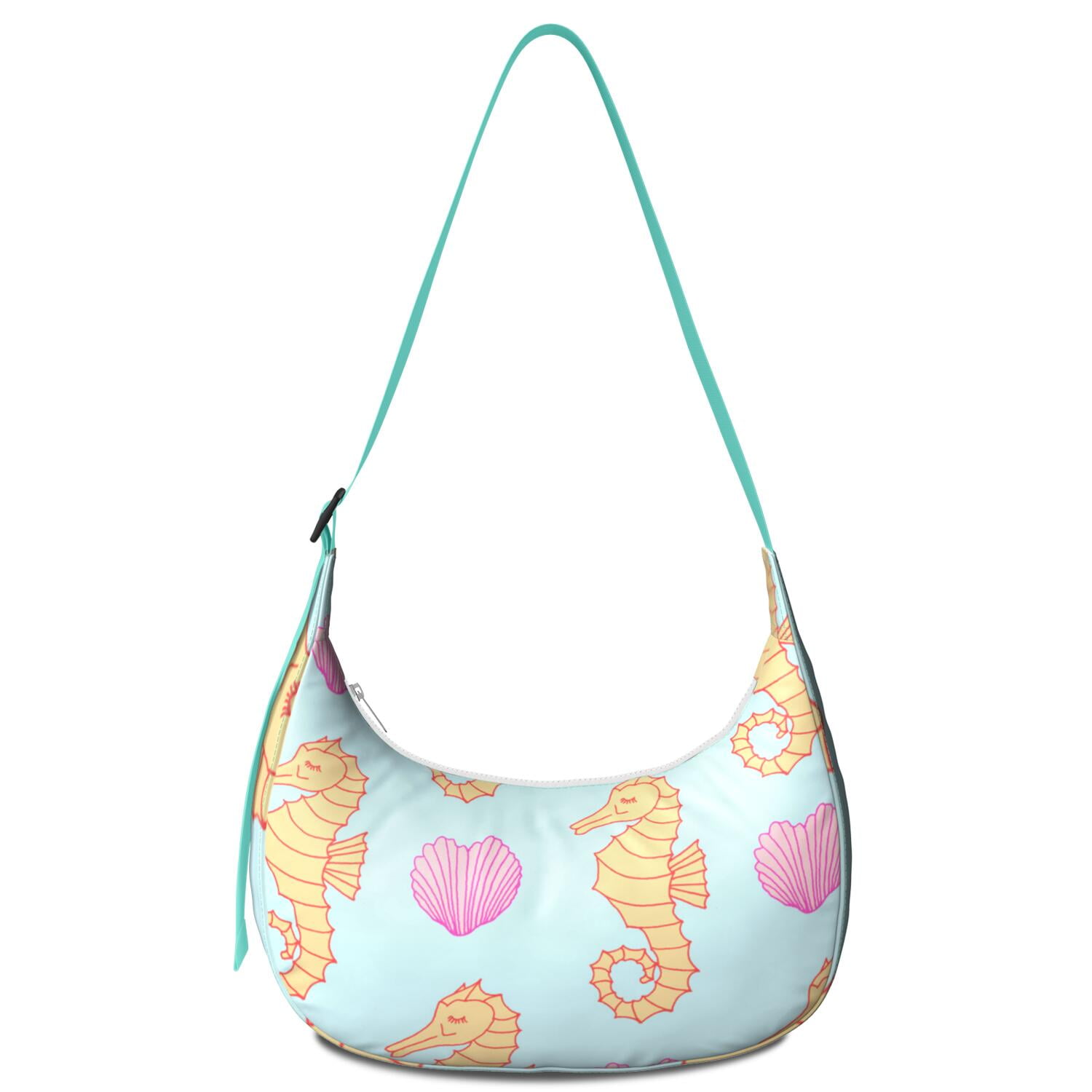 Signare Bag Shells Seashell Tropical Nautical Adjustable Strap Crossbody Bag, Beach Marine ...