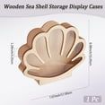 thumbnail image 1 of Seashell Wooden Display Box Sea Shell Holder Display Cases with Acrylic Window Home Decoration Sea Glass Shark Tooth Memory Keepsake Box for Agates Collection Room Coastal Decor 18 x 15.5cm, 1 of 5