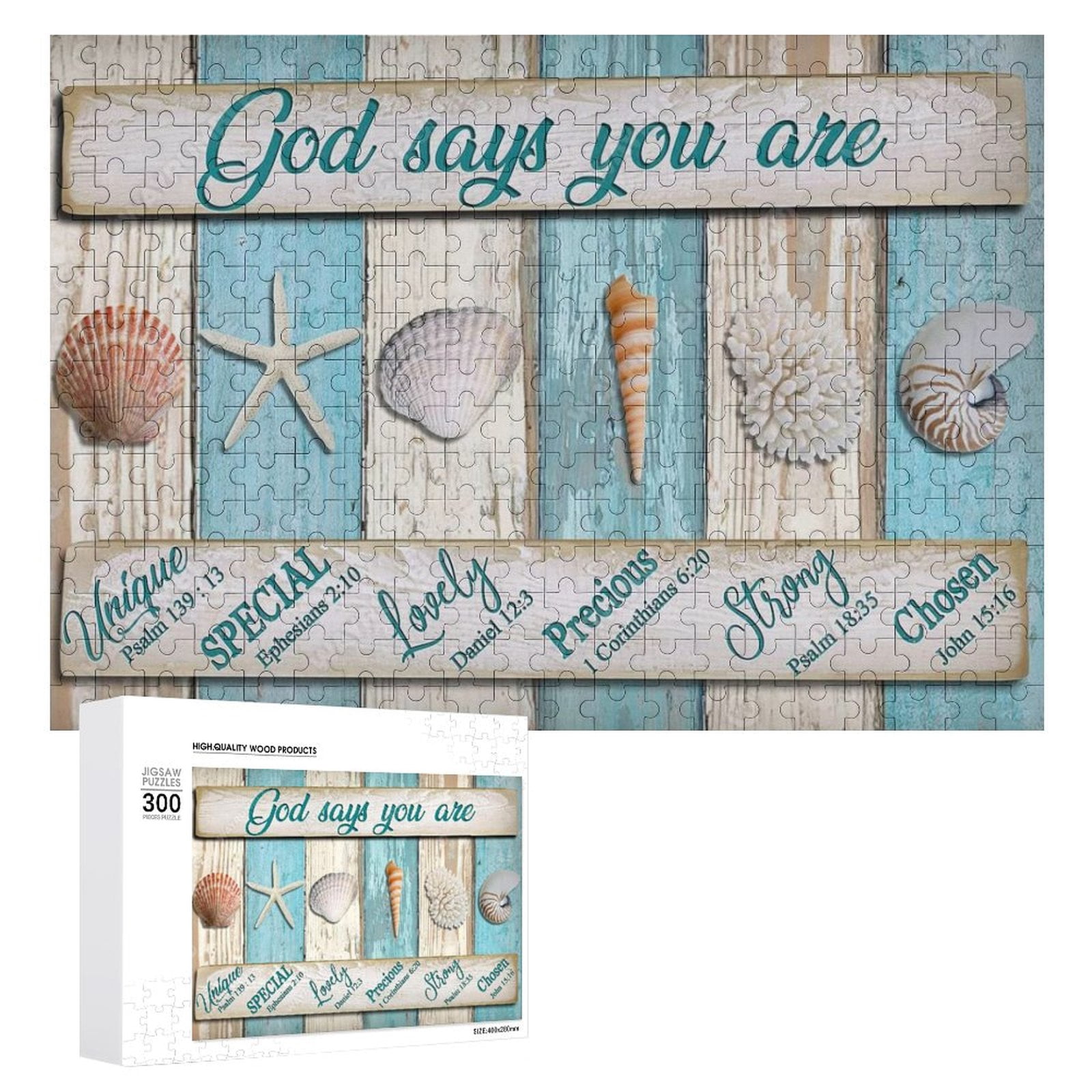 Jesus Christ “From Fear To Faith” 500-Piece Jigsaw Puzzle – Wooden Puzzle For Adults & Families