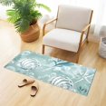 thumbnail image 1 of Seashells Algae Bubbles Bathroom Rug Non Slip Bathroom Mats Entry Door Soft Carpets for Kitchen Bedroom Living Room 39x20 inch, 1 of 7