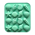 thumbnail image 1 of Seashells Chocolate Silicone Molds, Ocean Themed Seashells Silicone Cake Baking Molds, Marine Theme Cake Fondant Silicone Mold for Chocolate Candy Cupcake Cookie Dessert DIY Decoration, 1 of 5