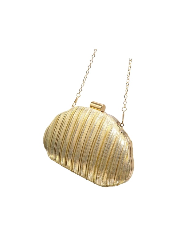 Seashells Crossbody Shoulder Bag Wallet Evening Clutches Bag for Women Girls Fashion Handbag Satchel Purse with Chain