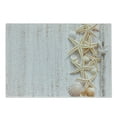 thumbnail image 1 of Seashells Cutting Board, Starfish Marine Rope in Vertical Direction Wood Surface Ocean Beach Nautical Print, Decorative Tempered Glass Cutting and Serving Board, Small Size, Ivory, by Ambesonne, 1 of 1