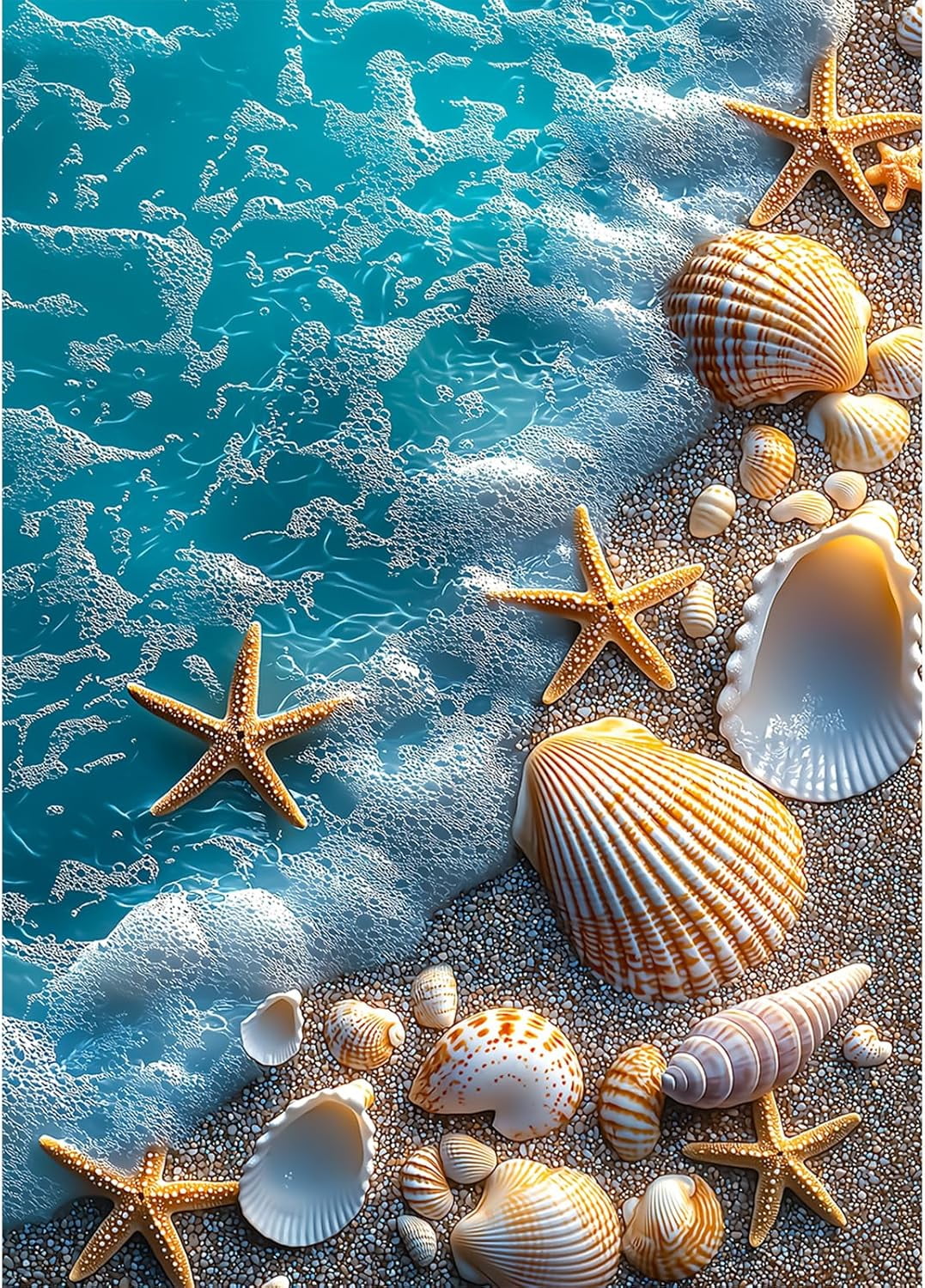 Seashells Diamond Art Kits for Adults, Beach Diamond Painting Kits for ...