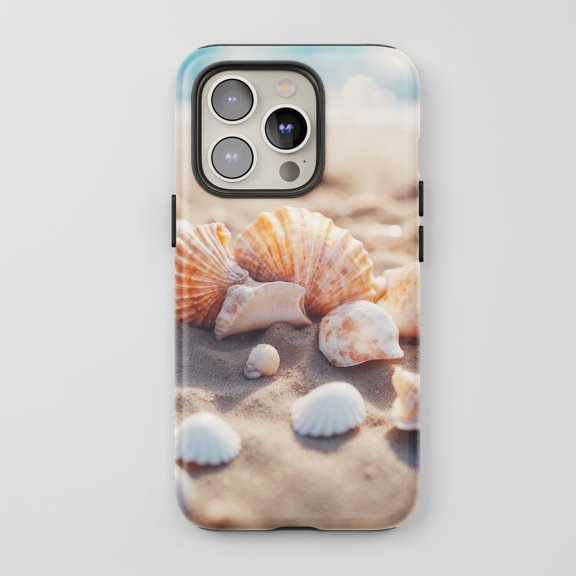 Seashells For All iPhone Series Protective Phone Case Beach Design