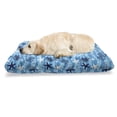 thumbnail image 1 of Seashells Pet Bed, Nautical Underwater Universe Design of All Creatures Scallop Motif Illustration, Resistant Pad for Dogs and Cats Cushion with Removable Cover, 24" x 39", Blue White, by Ambesonne, 1 of 4