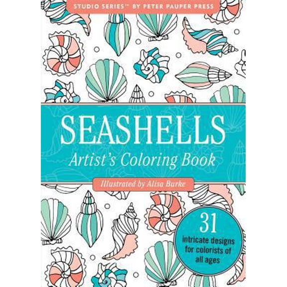 Pre-Owned Seashells Portable Adult Coloring Book (31 stress-relieving designs) (Studio Series Portable Coloring Book) (Paperback) 144132142X 9781441321428