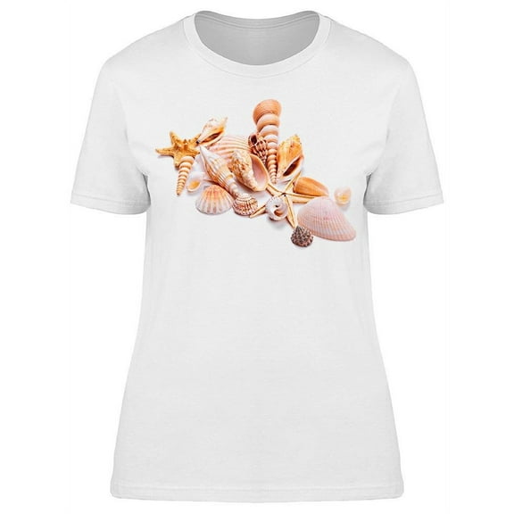 Seashells, Pretty Collection T-Shirt Women -Image by Shutterstock, Female Small