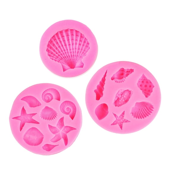 Seashells Silicone Mold Marine Theme Cake Fondant Silicone Mold Baking Mold