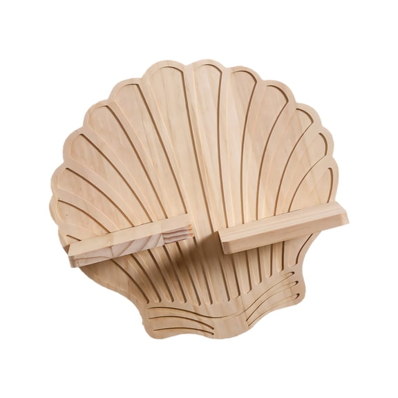Seashells Wall Shelf Wall Mounted Floating Shelf for Plant Figurines Display Walled Storage Shelves Walled Decors
