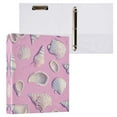 thumbnail image 1 of Seashells and Conch Shells 3 Ring Hardcover Binders 1.5in Round Rings for Letter-Size Folder Paper Organizer Pockets for Office Student Recipe, 1 of 9