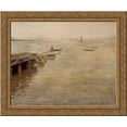 thumbnail image 1 of Seashore (aka A Grey Day) 24x20 Gold Ornate Wood Framed Canvas Art by William Merritt Chase, 1 of 2