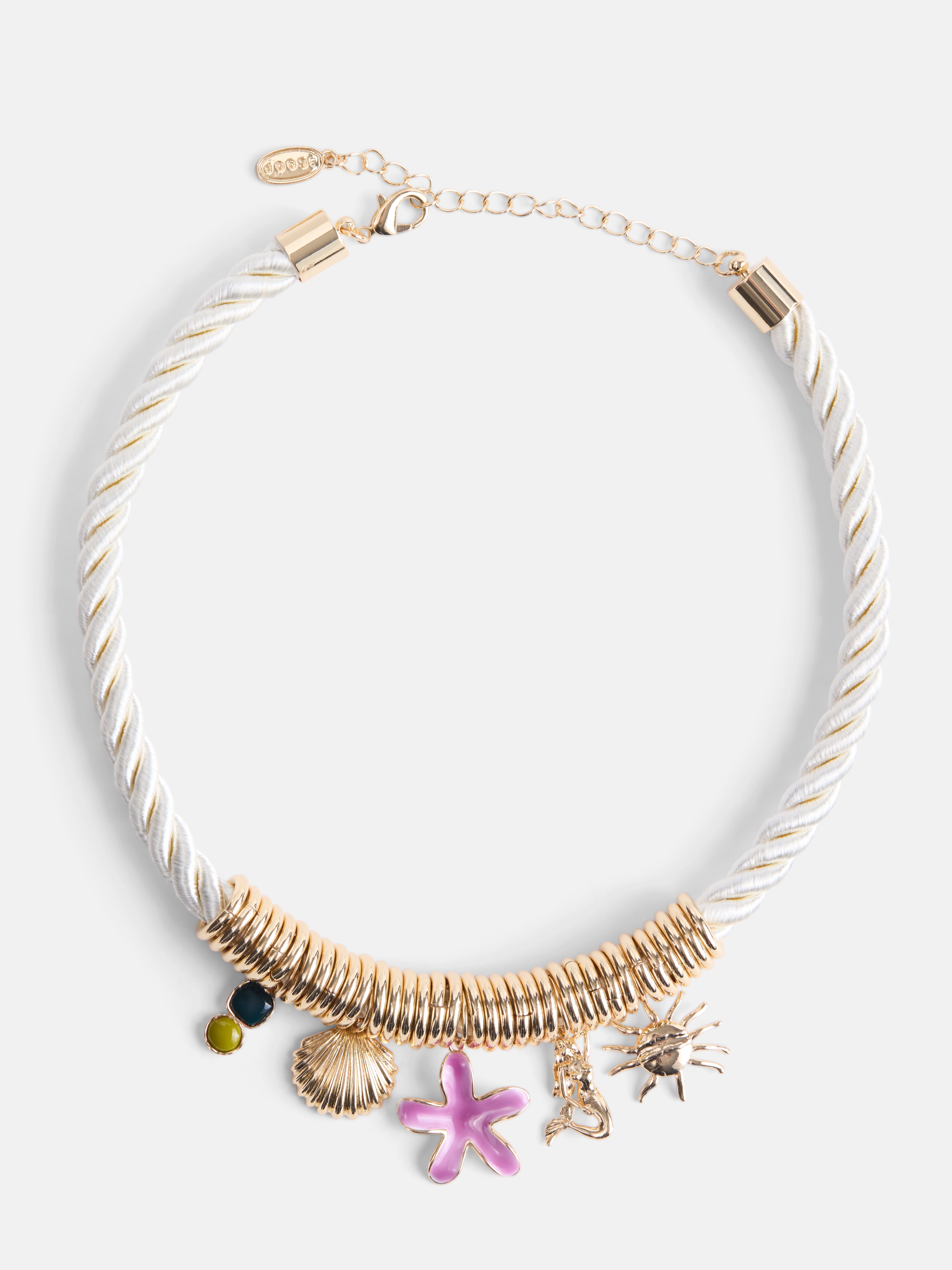 Women's Gold Tone Seaside Charm Necklace