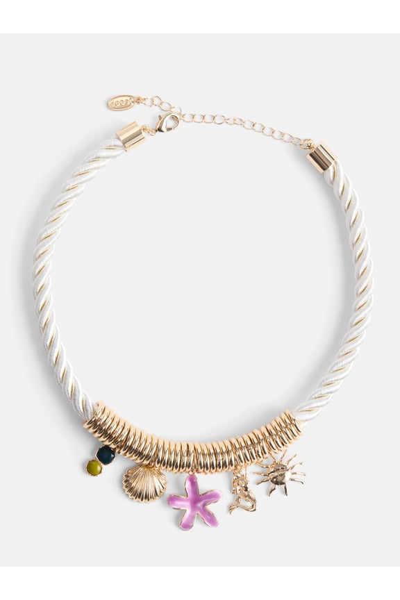 Women's Gold Tone Seaside Charm Necklace