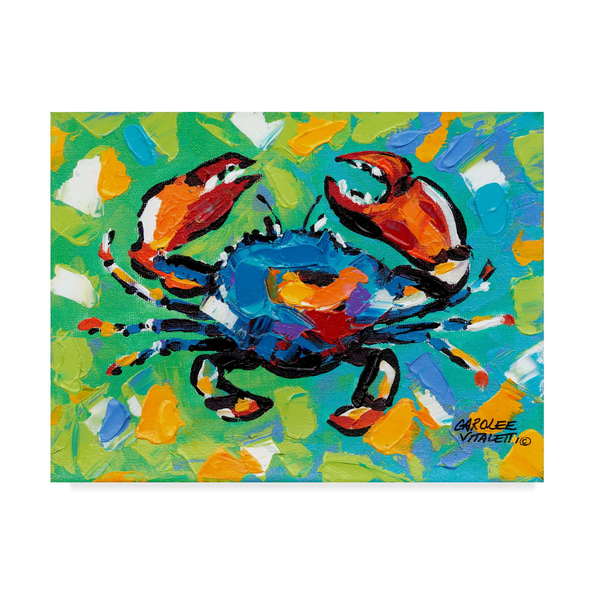 Seaside Crab II' Canvas Art by Carolee Vitaletti
