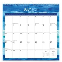 Seaside Currents | 2025 12x12" 18 Month Wall Calendar | Jul '24 - Dec '25 | Plato