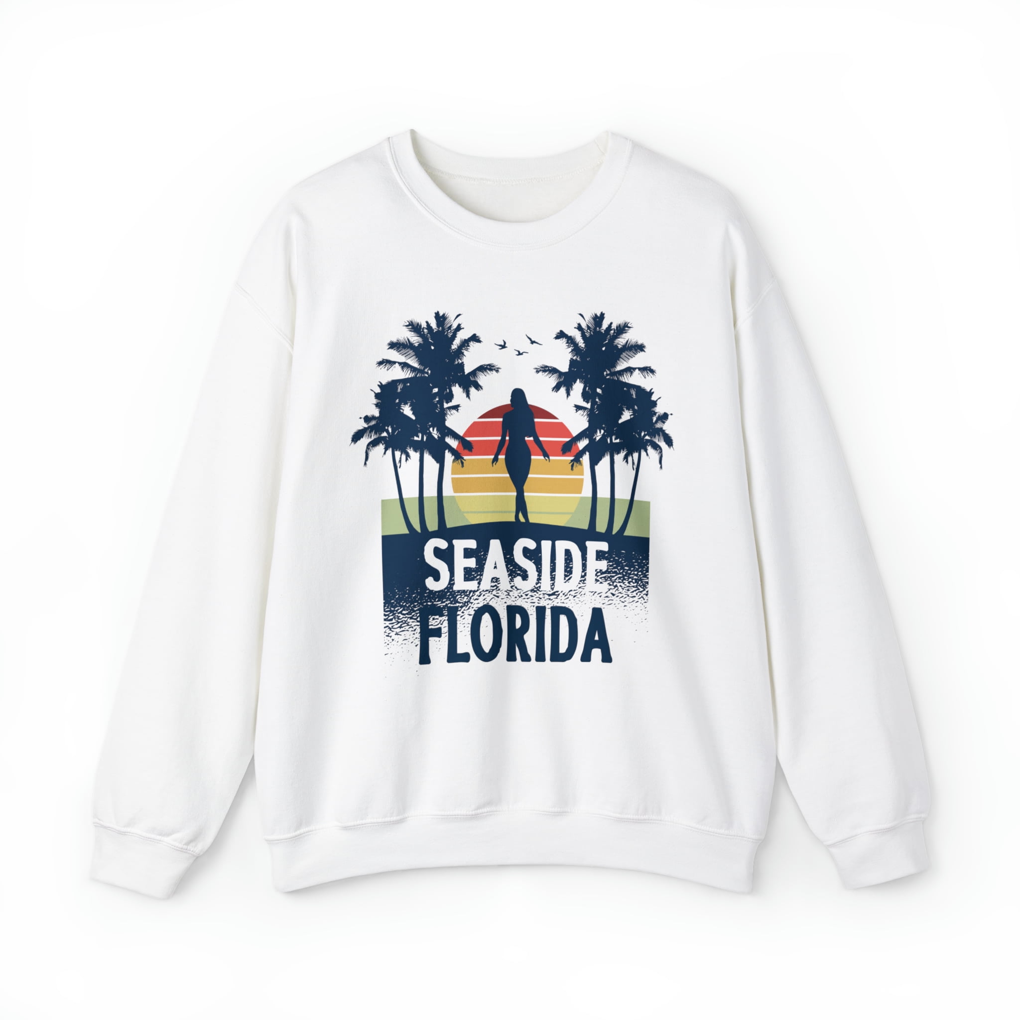 White seaside cheap sweatshirt