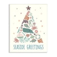 thumbnail image 1 of Seaside Greetings Aquatic Animals Botanicals Christmas Tree Coastal Graphic Art Unframed Art Print Wall Art, 1 of 5