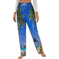 thumbnail image 1 of Seaside Holiday Home Winter Female Pants Flannel High Waist Women Pants Lady Warm Straight Leg Plush Trousers, 1 of 7