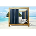 thumbnail image 1 of Seaside Indoor/Outdoor Grommet Curtain Panel - Pair each 50" x 108" in Indigo, 1 of 5