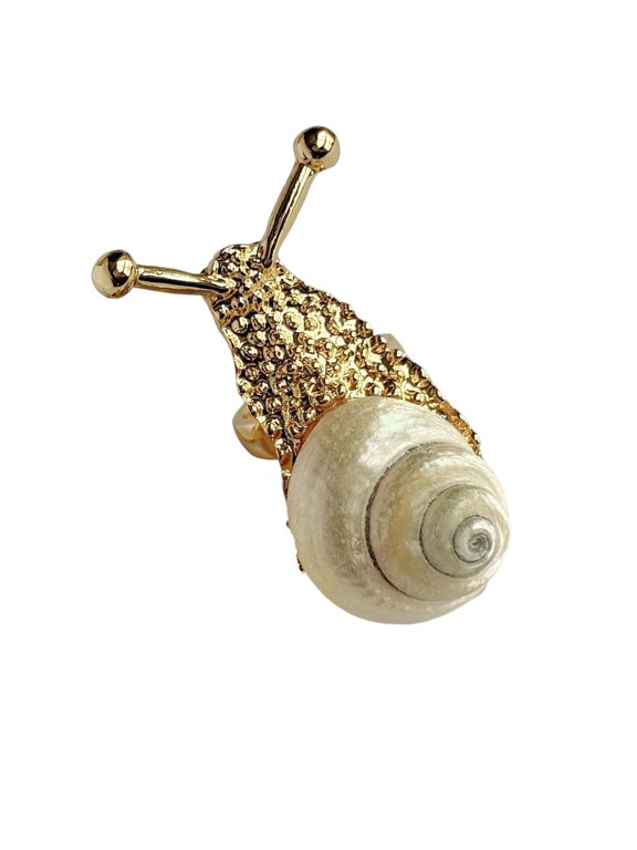 Seaside Inspired Snail Shell Rings Sturdy Alloy Jewelry for Summer Parties