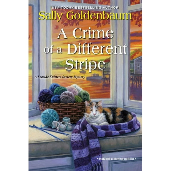 Seaside Knitters Society: A Crime of a Different Stripe (Paperback)