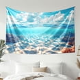 thumbnail image 1 of Seaside Landscape Tapestry, Futuristic Style Landscape Tapestry, Living Room, Dormitory, Bedroom and Home, Graduation Gift, 1 of 4