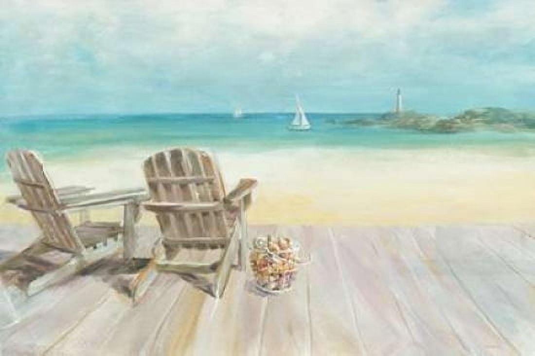 Seaside Morning no Window Canvas Art - Danhui Nai (12 x 18)