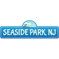 thumbnail image 1 of Seaside Park NJ New Jersey Beach Street Sign | Indoor/Outdoor | Surfer Ocean Lover Décor For Beach House Garages Living Rooms Bedroom | Signmission Personalized Gift, 1 of 5