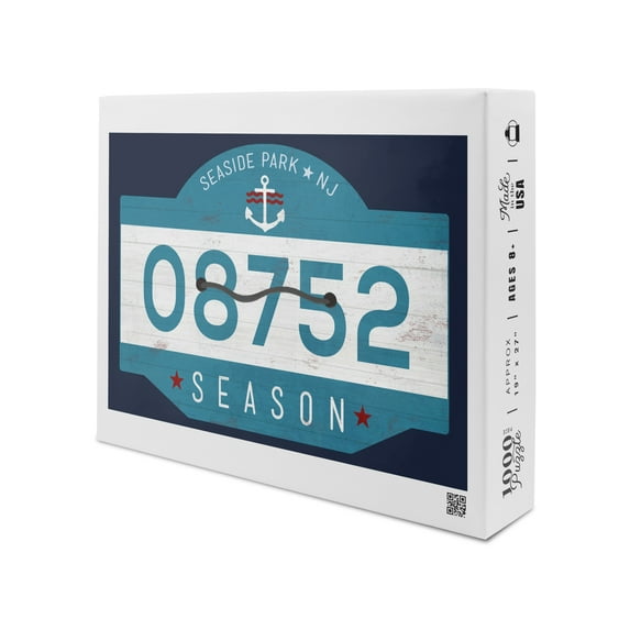 Seaside Park, New Jersey, Beach Tag (1000 Piece Puzzle, Size 19x27, Challenging Jigsaw Puzzle for Adults and Family, Made in USA)