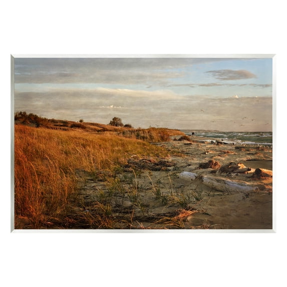 Seaside Reeds Coastal Scene Landscape Photograph Unframed Art Print Wall Art