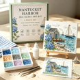 thumbnail image 1 of Seaside Sailing Cabin Theme DIY Sea Glass Art Kit, Sea Glass Art Kit, DIY Beautiful Sea Garden Artwork with Colorful Glass Pieces, Coastal Home Decor Creative Handmade Gift Adults, 1 of 3