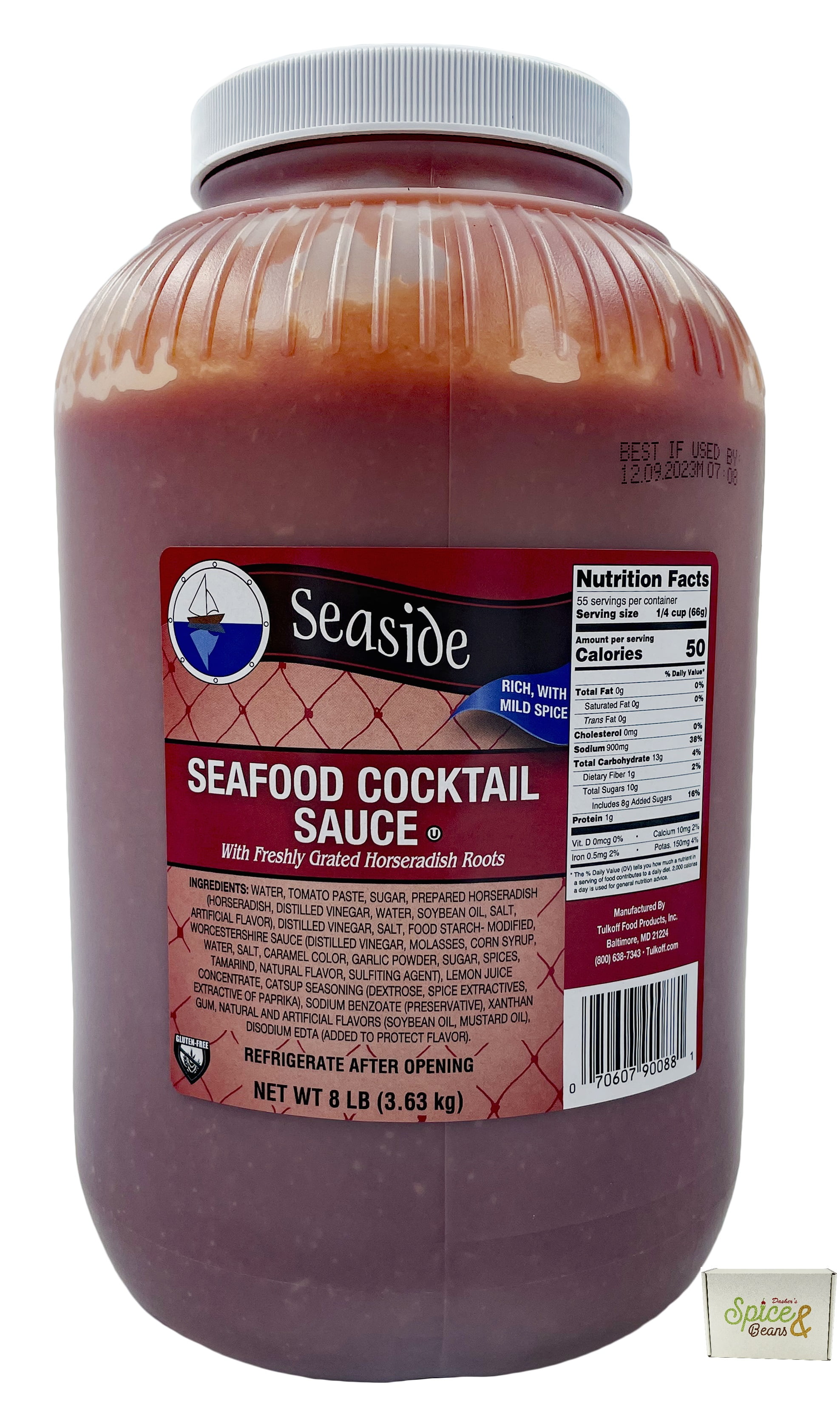 Seaside Seafood Cocktail Sauce | Rich with Mild Spice - 128 oz.
