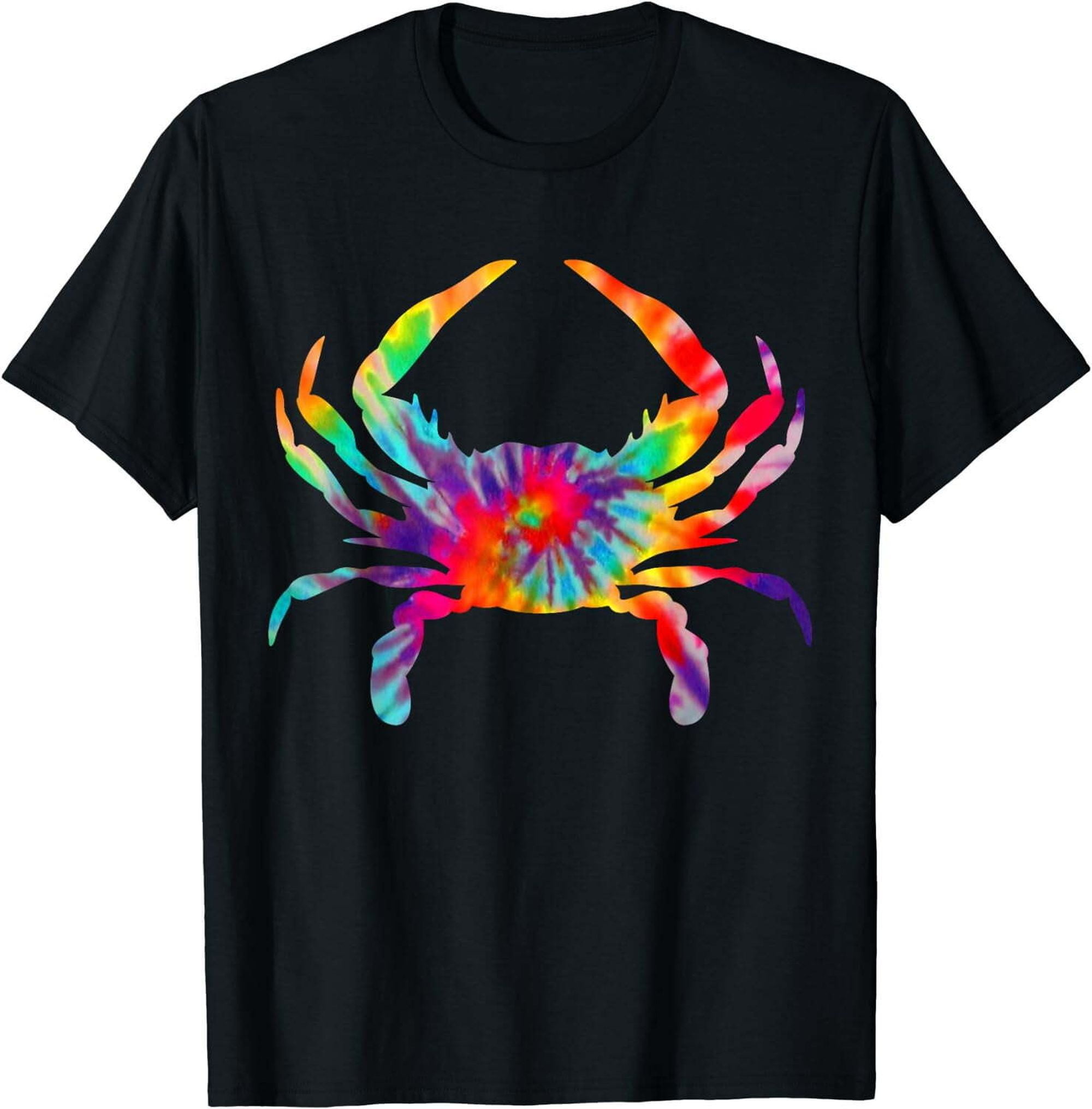 Seaside Serenity: Dive into Relaxation with the Crab Tie Dye Tee ...