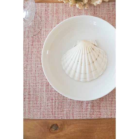 Seaside Smooth Desert Red Indoor Outdoor Table Runner