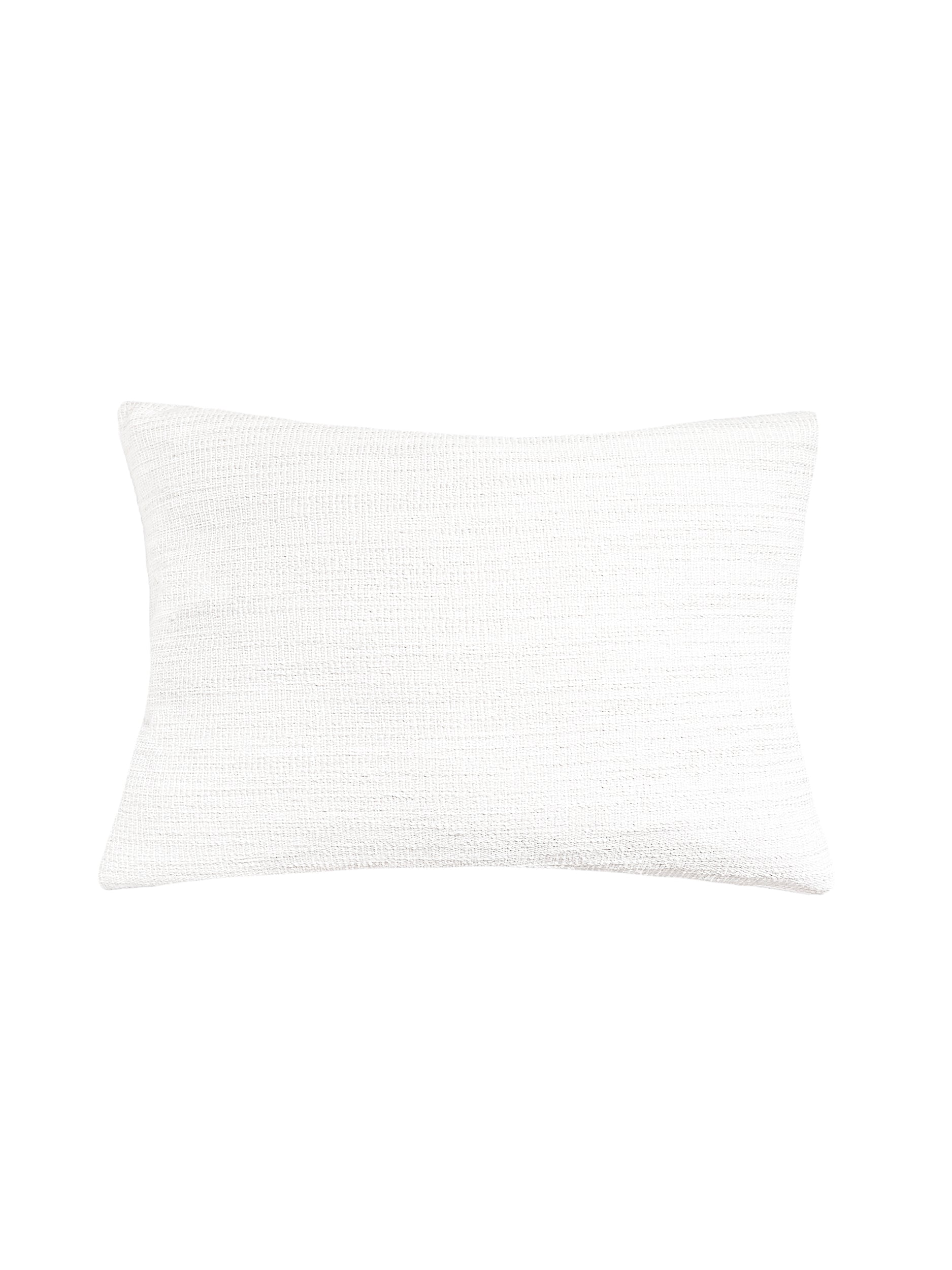 Seaside Smooth White Indoor Outdoor Pillow 14x20 14x20