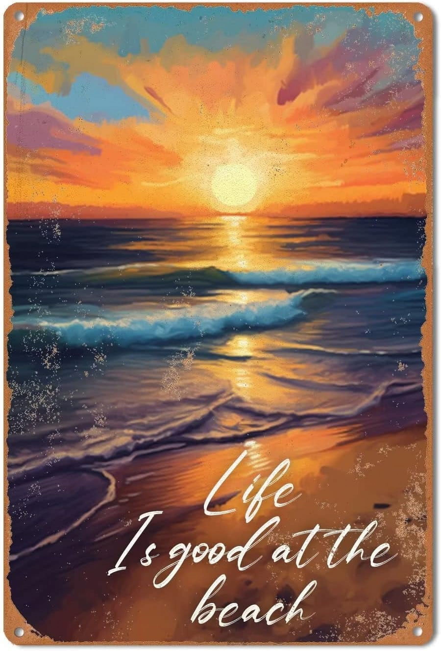 T.HENV 6-Pack Summer Beach Diamond Painting Kits — Sunset 5D DIY Diamond Art For Adults 12x16 Inch