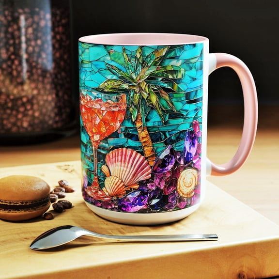 Seaside View Coffee Mug Relaxed Coastal Landscape Cup