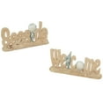 thumbnail image 1 of Seaside Welcome Tabletop Accent Set with Shells Cream and Sand 11.5"Wx5.5"H Set of 2, 1 of 5