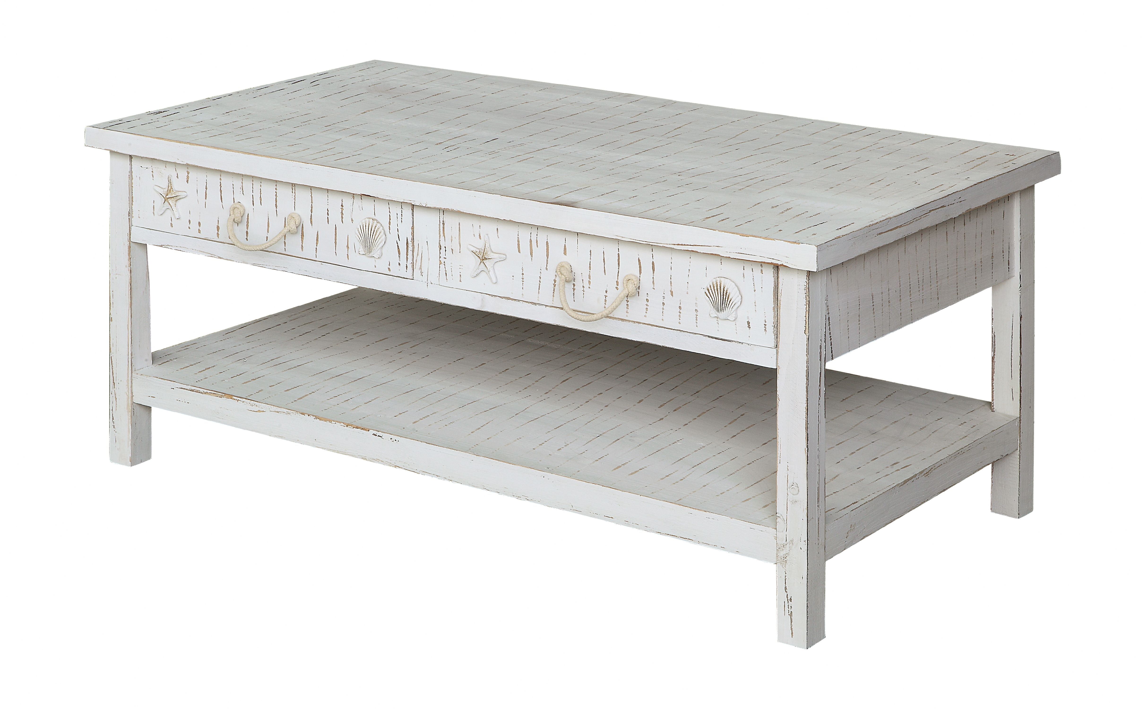 Seaside White Coastal Cocktail Table - Walmart.com