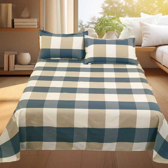 All Season Bedding Sets, Full Size Comforter Set with Pillowcases, 3 Piece Bed Sheet Set, Polyester Microfiber,Breathable and Soft for Comfortable Sleep