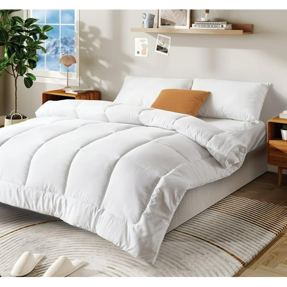 Season Comforter, Alternative Bedding with 300GSM Soft Filling, Durable Shell, Twin Full Queen King Sizes, Machine Washable & Tumble Dry