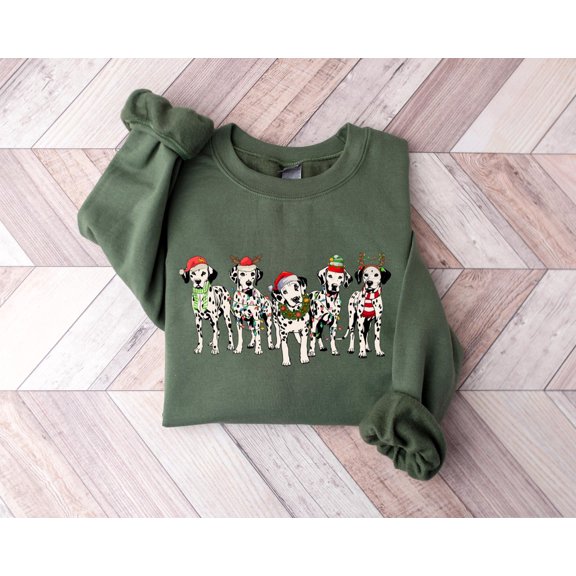 Season Dalmatian Sweatshirt, Season Dog Sweater,Season Lights Tee, Dalmatians Mom T-Shirt,Dog Shirt For Women,Dalmatians Season Tshirt All Size S-5XL