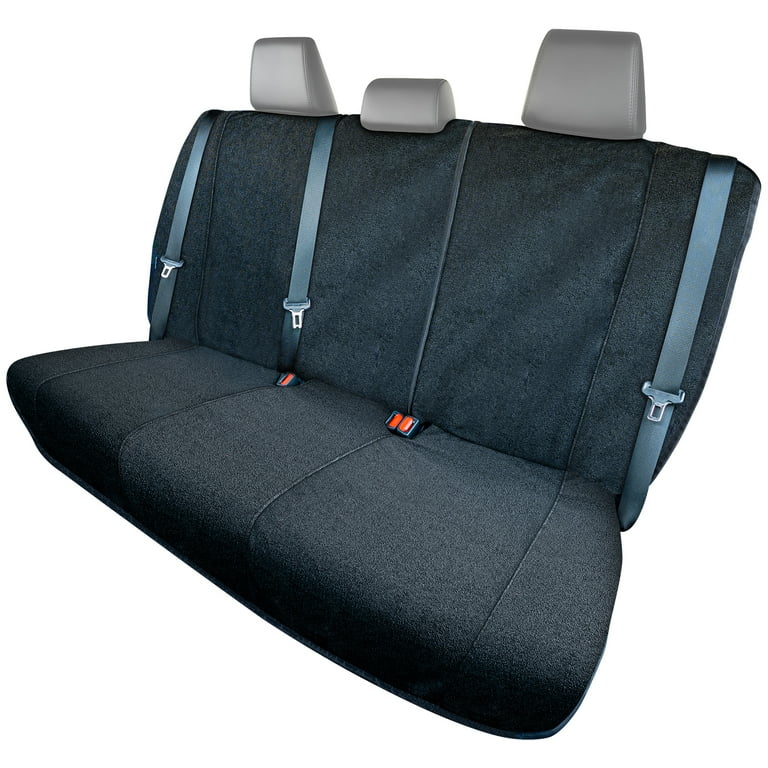 Season Guard Towel Bench Seat Cover for Cars Trucks SUVs Universal Fit for Back Seats Black Walmart