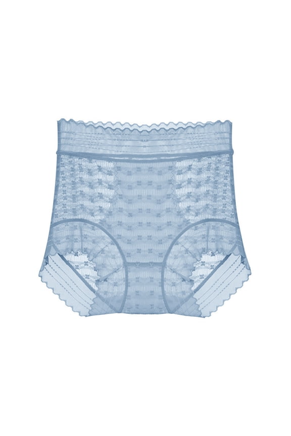 All Season Panties for Women Lightweight Ladies' Solid Color Comfortable And Breathable High Waisted Lace Underwear Seamless Underwear Plus Size Daily Panties