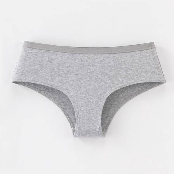 All Season Panties for Women Lightweight Women Fashion Solid Color Low Rise Thong Breathable Leisure Briefs Seamless Underwear Plus Size Daily Panties